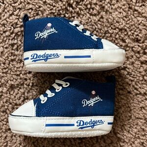 Dodgers baby shoes